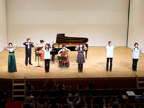 特別出演の大阪音楽大学大学院の学生さんたち